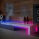 Brilo - LED RGBW dimbare strip MUSIC 4,65m LED/12W/230V + afstandsbediening