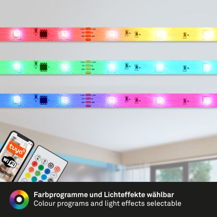 Brilo - LED RGBW dimbare strip MUSIC 6,65m LED/18W/230V Wi-Fi Tuya + afstandsbediening