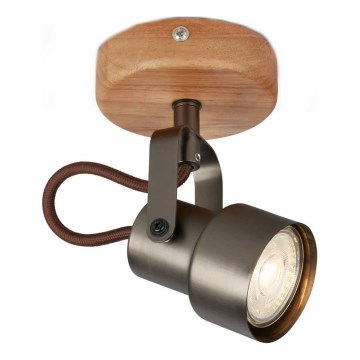 Brilo - LED-spot TAHUN 1xGU10/5W/230V bruin