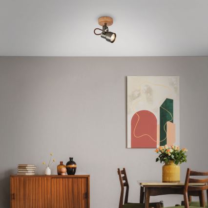 Brilo - LED-spot TAHUN 1xGU10/5W/230V bruin