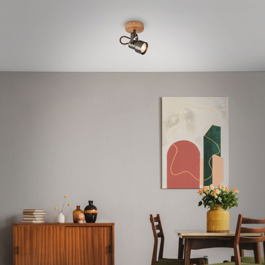 Brilo - LED-spot TAHUN 1xGU10/5W/230V bruin