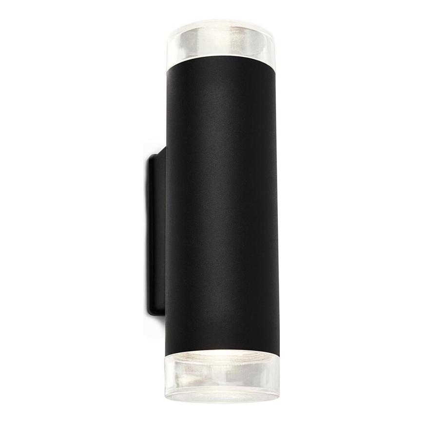 Brilo - LED Wandlamp voor buiten 2xGU10/4,7W/230V IP44 4000K zwart