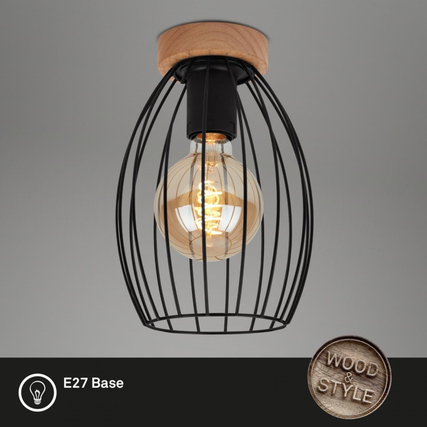 Brilo - Plafondlamp WAKTU 1xE27/60W/230V rubberen boom