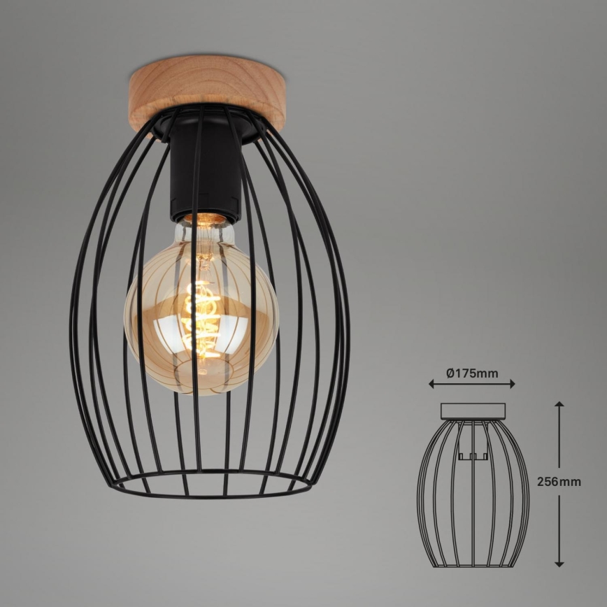 Brilo - Plafondlamp WAKTU 1xE27/60W/230V rubberen boom