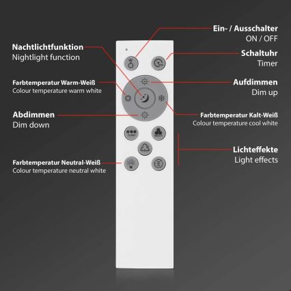 Brilo - RGBW dimbare plafondlamp SLIM LED/24W/230V 3000-6500K 100x25 cm + afstandsbediening