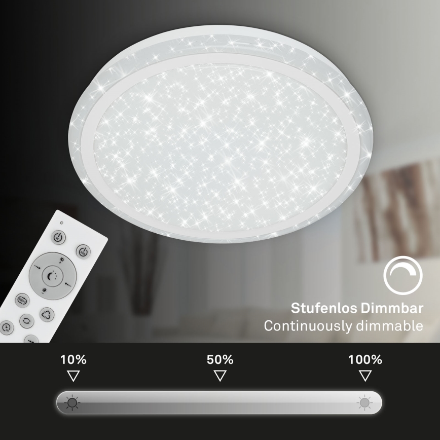 Brilo - RGBW dimbare plafondlamp STARRY SKY LED/24W/230V 3000-6500K + afstandsbediening