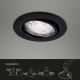 Brilo - SET 3x Hangende LED Badkamer plafond verlichting 1xGU10/5W/230V IP23 zwart