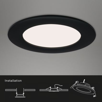 Brilo - SET 3x Hangende LED Badkamer plafond verlichting FLAT LED/7W/230V IP44