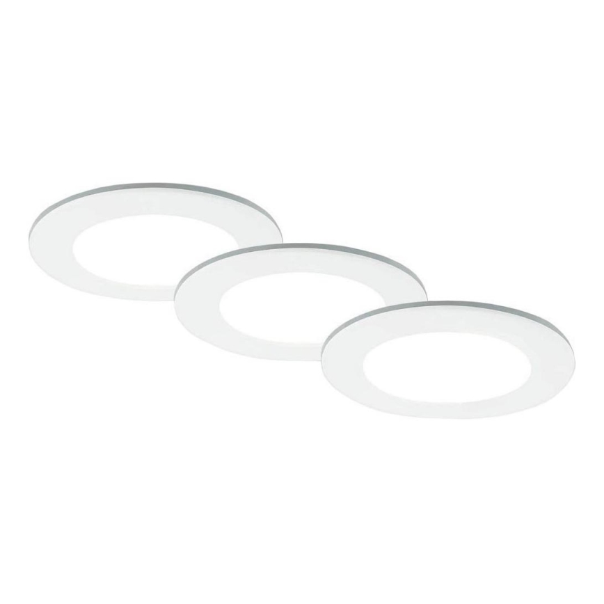 Brilo - SET 3x Hangende LED Badkamer plafond verlichting LED/4W/230V IP44 3000/4000K wit