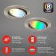 Brilo - SET 3x LED RGBW Dimbare badkamer lamp 1xGU10/4,9W/230V 2700-6500K Wi-Fi Tuya IP23 + afstandsbediening