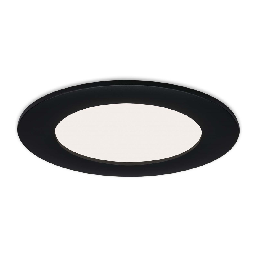 Brilo - Set van 3 LED-inbouwspots voor de badkamer FLAT LED/6W/230V IP44 zwart