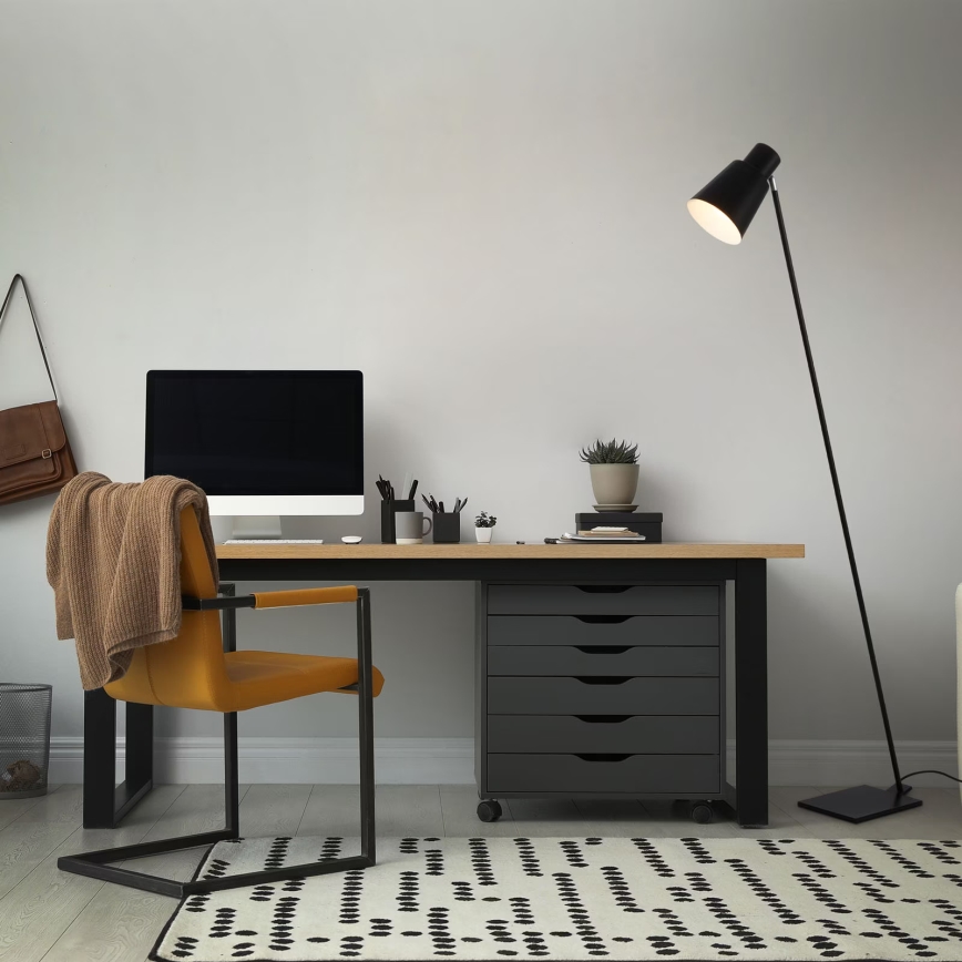Brilo - Staande Lamp 1xE27/10W/230V zwart