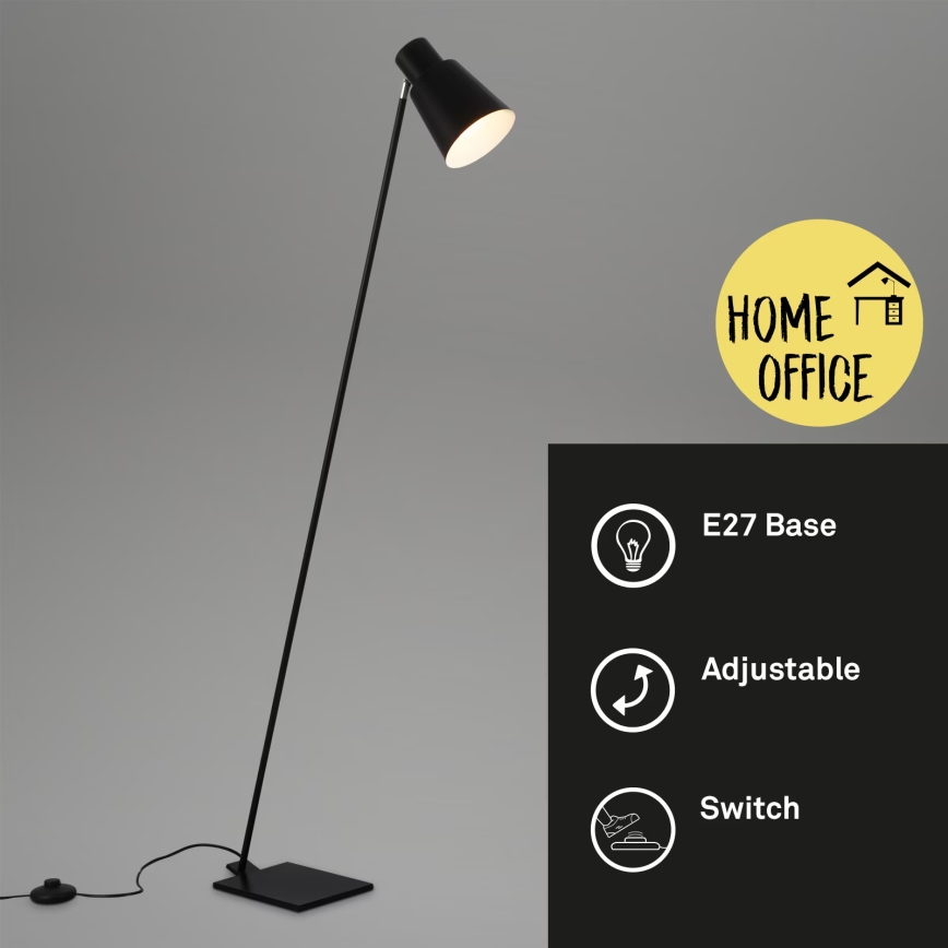 Brilo - Staande Lamp 1xE27/10W/230V zwart