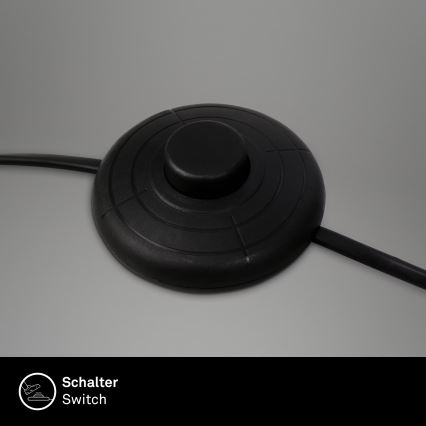 Brilo - Staande Lamp 1xE27/10W/230V zwart