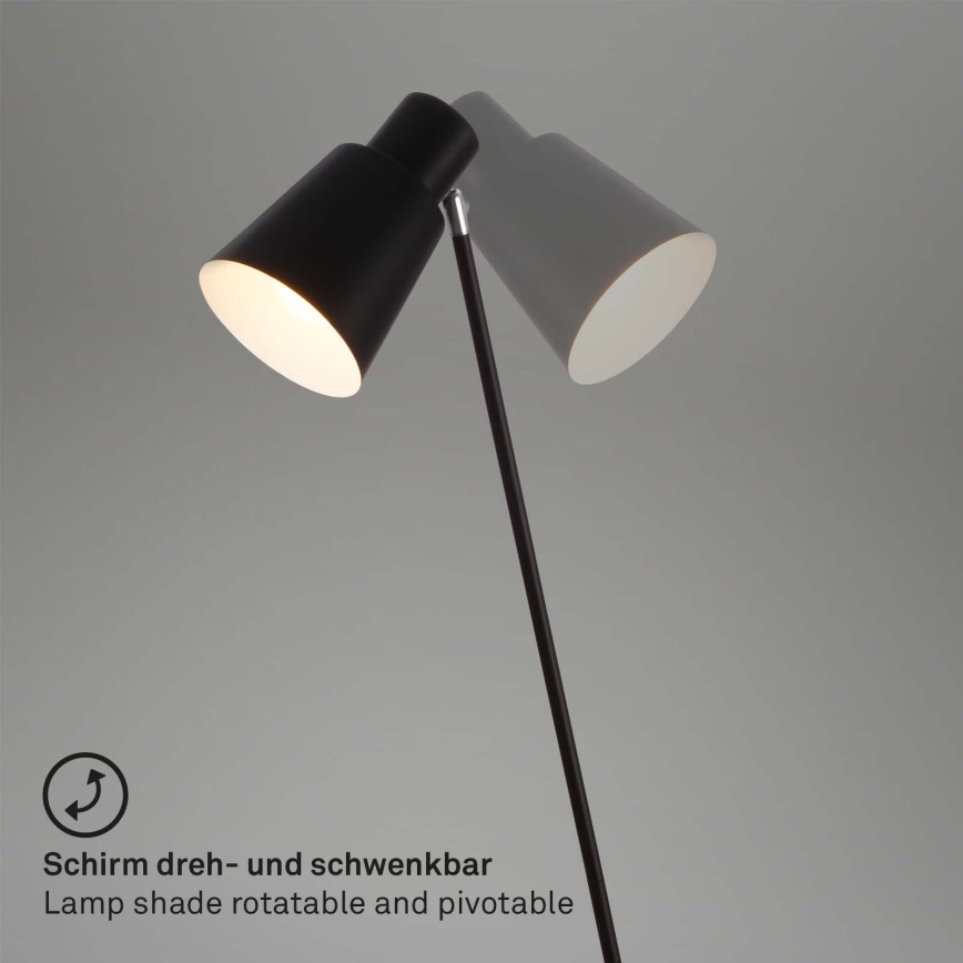 Brilo - Staande Lamp 1xE27/10W/230V zwart