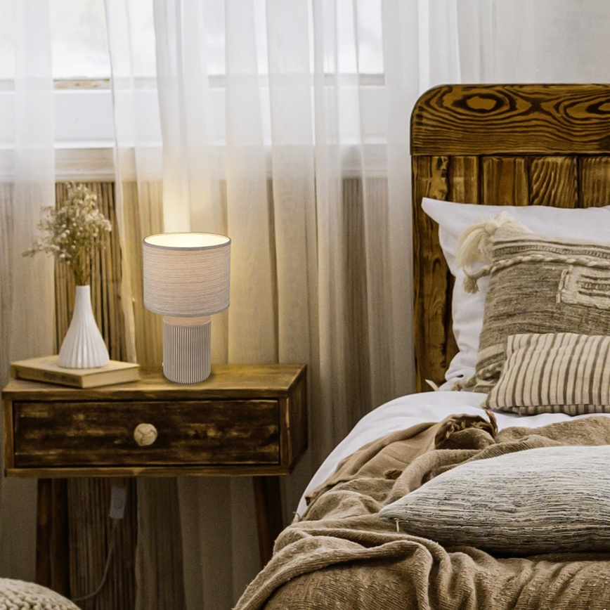 Brilo - Tafellamp INO 1xE14/10W/230V bruin