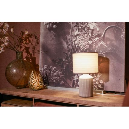 Brilo - Tafellamp INO 1xE14/10W/230V bruin