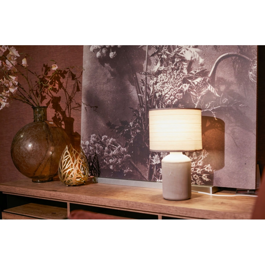 Brilo - Tafellamp INO 1xE14/10W/230V bruin