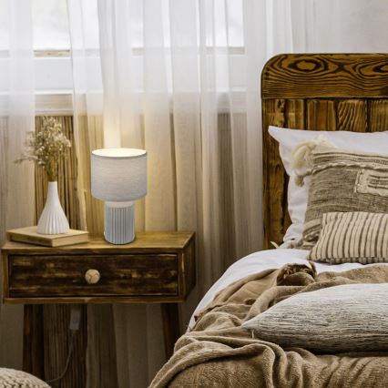 Brilo - Tafellamp INO 1xE14/10W/230V grijs