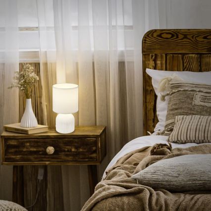 Brilo - Tafellamp INO 1xE14/10W/230V wit