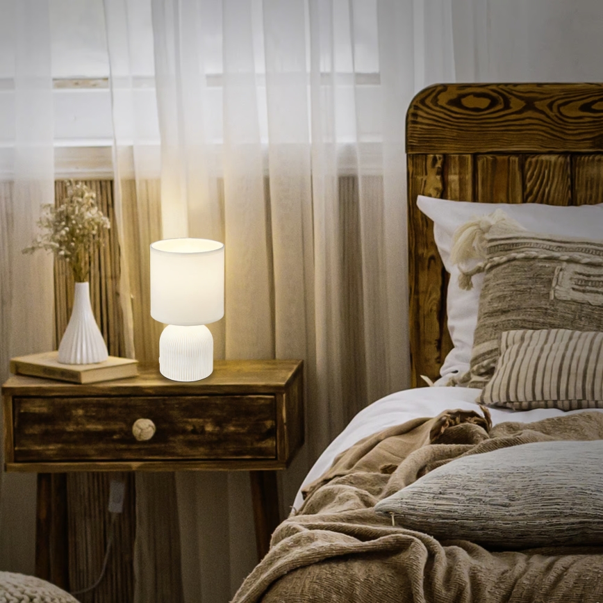 Brilo - Tafellamp INO 1xE14/10W/230V wit