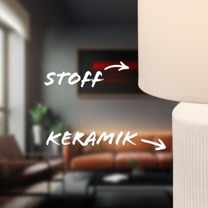 Brilo - Tafellamp INO 1xE14/10W/230V wit