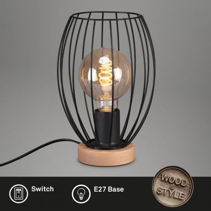 Brilo - Tafellamp WAKTU 1xE27/25W/230V rubberen boom