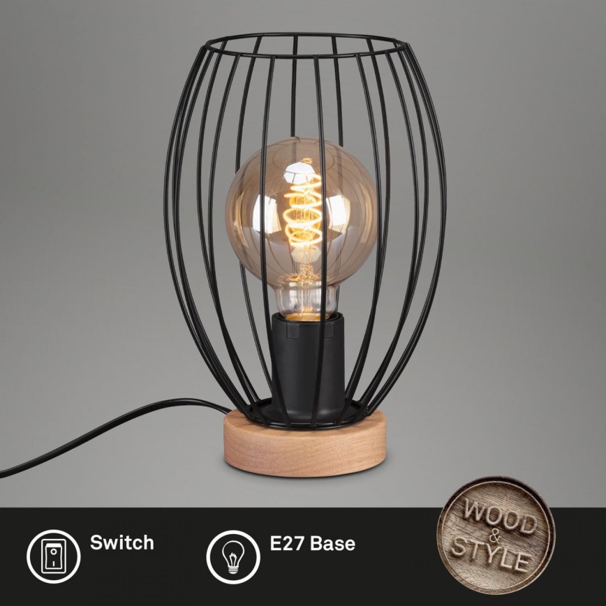 Brilo - Tafellamp WAKTU 1xE27/25W/230V rubberen boom