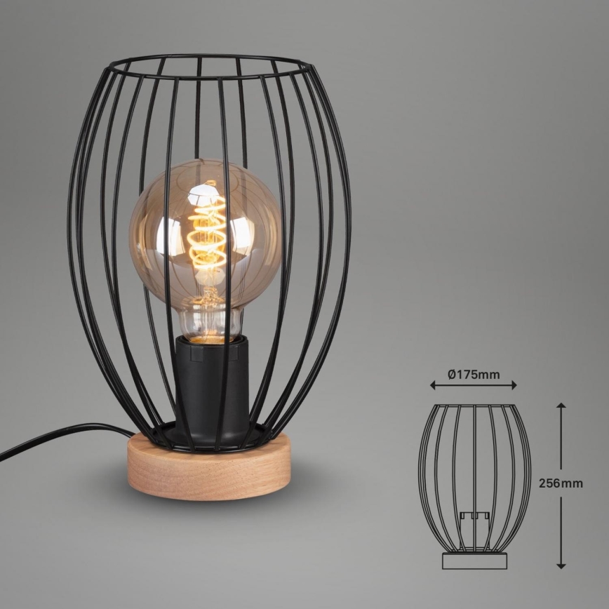 Brilo - Tafellamp WAKTU 1xE27/25W/230V rubberen boom