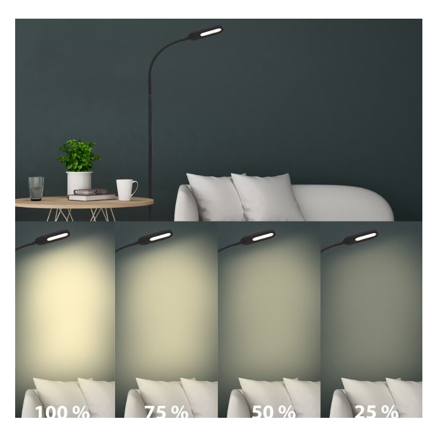 Briloner 1297-015 - LED Dimbaar flexibel Staande lamp LED/6,6W/230V