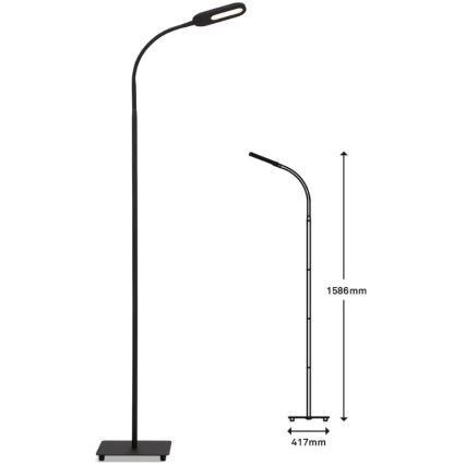 Briloner 1297-015 - LED Dimbaar flexibel Staande lamp LED/6,6W/230V