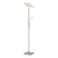 Briloner 1328-022 - LED-dimbare vloerlamp LED/21W/230V + LED/3,5W mat chroom