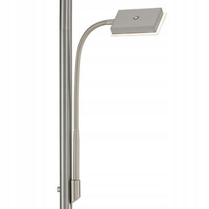 Briloner 1328-022 - LED-dimbare vloerlamp LED/21W/230V + LED/3,5W mat chroom