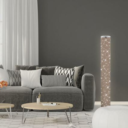 Briloner 1388-011 - Staande LED Lamp STARRY SKY LED/12W/230V bruin