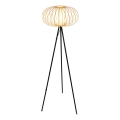 Briloner 1759011 - Vloerlamp 1xE27/10W/230V bamboe/zwart