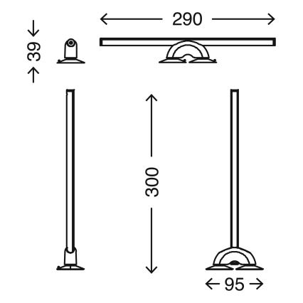 Briloner 2007-019 - LED Dimbare spiegelverlichting LED / 7W / 230V 2700-6500K