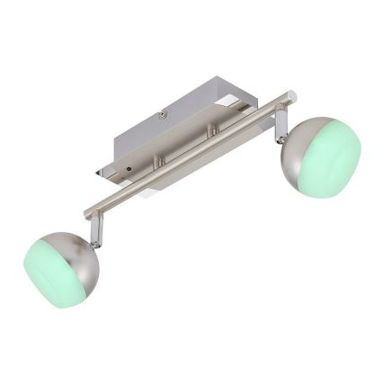 Briloner 2040-022 - LED RGB dimbare inbouwspot 2xLED/3,3W/230V + afstandsbediening