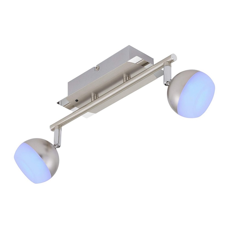Briloner 2040-022 - LED RGB dimbare inbouwspot 2xLED/3,3W/230V + afstandsbediening