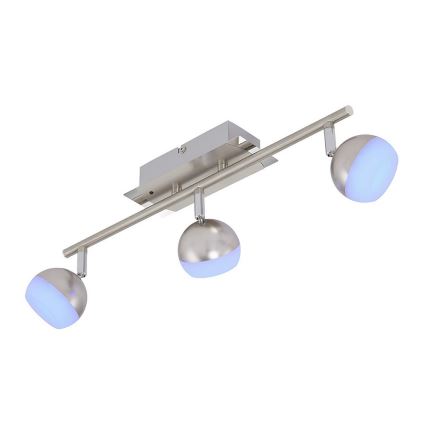 Briloner 2040-032 - LED RGB dimbare inbouwspot 3xLED/3,3W/230V + afstandsbediening