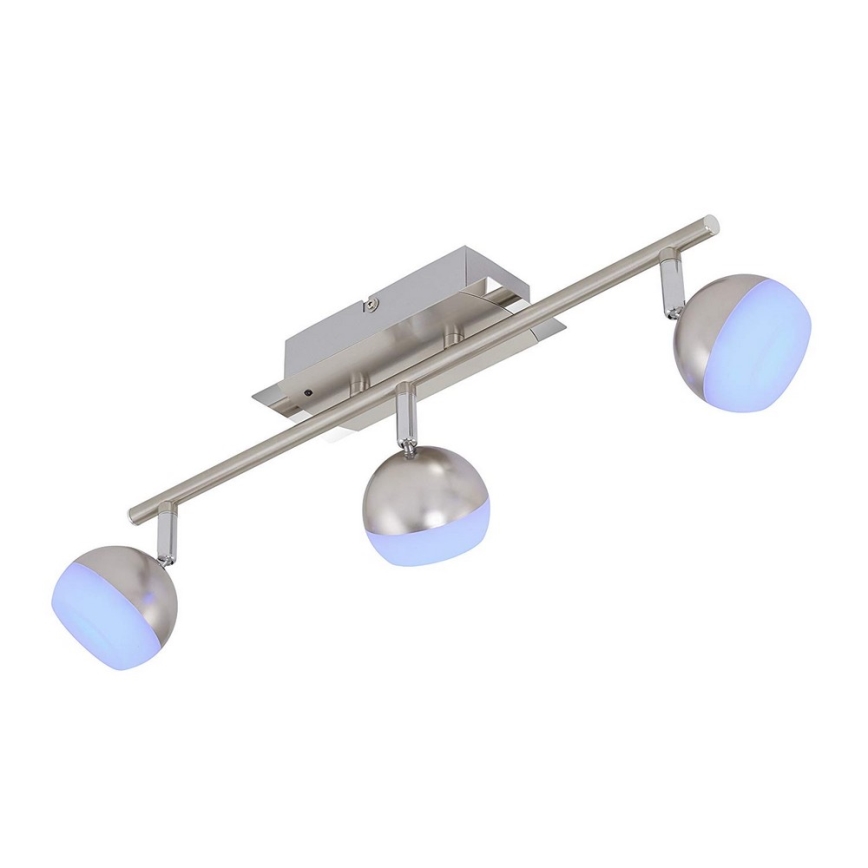 Briloner 2040-032 - LED RGB dimbare inbouwspot 3xLED/3,3W/230V + afstandsbediening