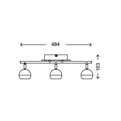 Briloner 2040-032 - LED RGB dimbare inbouwspot 3xLED/3,3W/230V + afstandsbediening