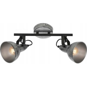 Briloner 2049-024 - Spot RETRO 2xE14/40W/230V grijs