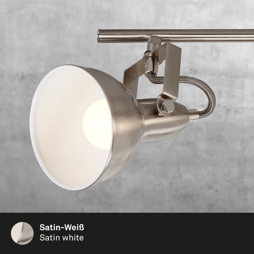 Briloner 2049-042 - Spotlamp 4xE14/40W/230V zilver