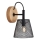 Briloner 2077-015 - Wandlamp WOOD & STYLE 1xE14/25W/230V rubberen boom