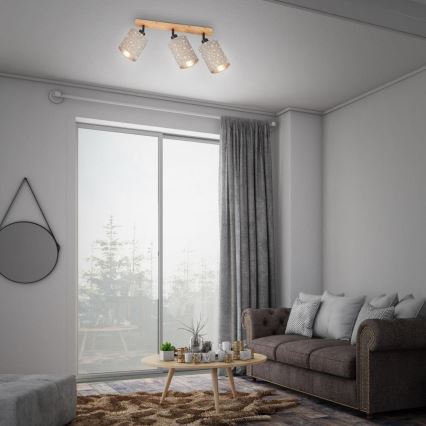 Briloner 2078-031 - Spot SPOTLIGHT 3xE27/25W/230V beige