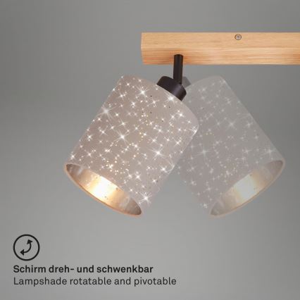 Briloner 2078-031 - Spot SPOTLIGHT 3xE27/25W/230V beige