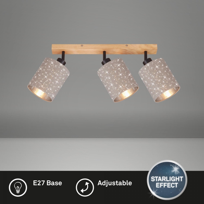Briloner 2078-031 - Spot SPOTLIGHT 3xE27/25W/230V beige