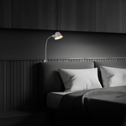 Briloner 2079-014 - Muur flexible lamp 1xE27/10W/230V zilver