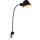 Briloner 2079-015 - Muur flexible lamp 1xE27/10W/230V zwart