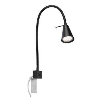 Briloner 2080-015 - LED flexibele wandlamp COMFORT LIGHT 1xGU10/5W/230V zwart
